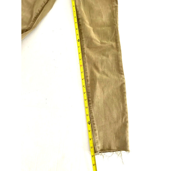 Madewell | Women's Brown 9" High-Rise Raw-Hem Skinny Jeans Size 25 - Picture 12 of 14